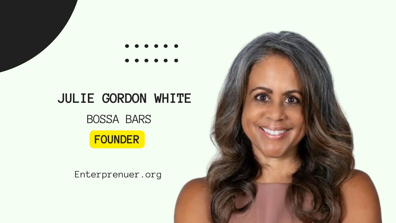 Julie Gordon White Founder of Bossa Bars