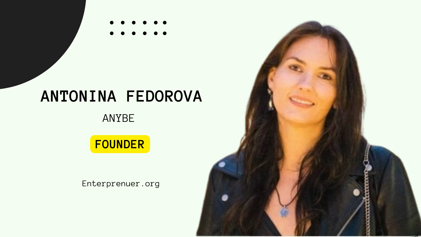 Antonina Fedorova Founder of Anybe