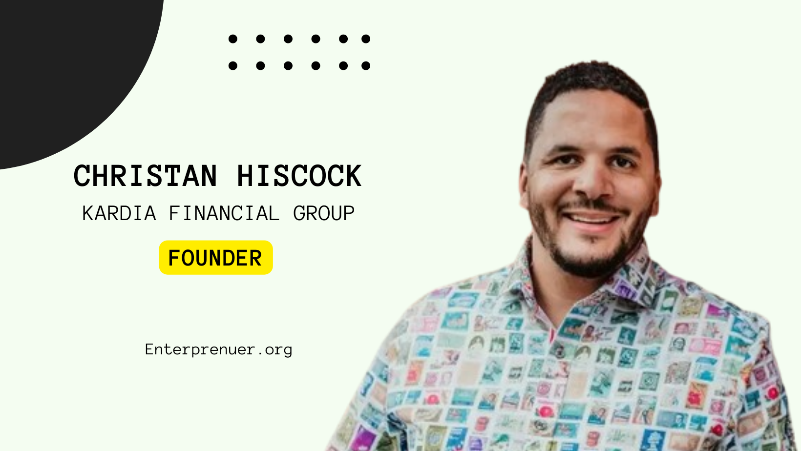 Christan Hiscock Co-Founder of Kardia Financial Group