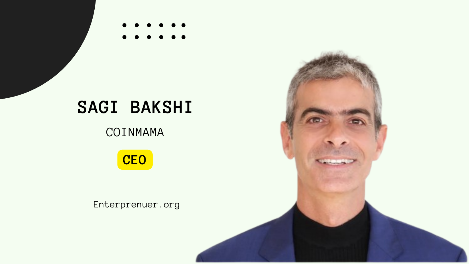 Sagi Bakshi, CEO of Coinmama